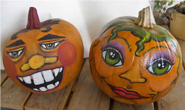 monsters inc painted pumpkin